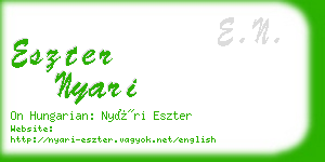 eszter nyari business card